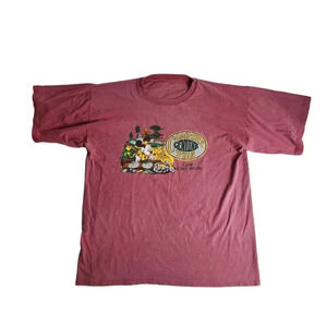 Vintage Camp Mickey Mouse Shirt Genuine Comfort‎ Wear Pink Size XL